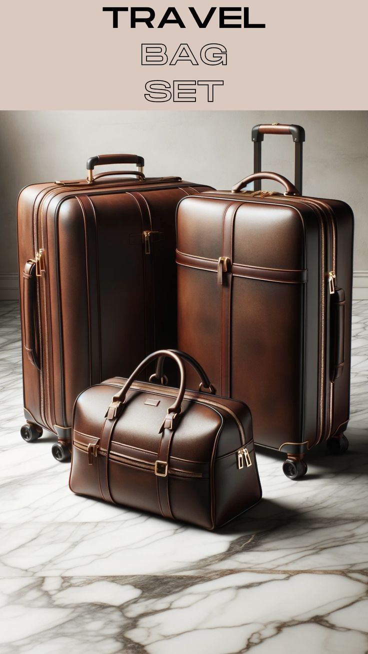 Travel Bag Sets Made By Leather